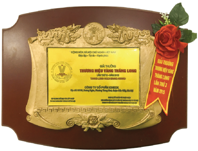 Giải thưởng Thương hiệu vàng Thăng Long 2015